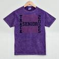 Track Senior Night Track Senior 2025 Graduation 60 Mineral Wash Tshirts Mineral Purple