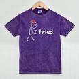 I Tried Christmas Introvert Mineral Wash Tshirts Mineral Purple