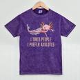 I Tried People I Prefer Axolotl Salamander Introvert Raglan Baseball Tee Mineral Wash Tshirts Mineral Purple