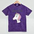 Unicorn RN Graduation T Shirt Nurse Shirts Mineral Wash Tshirts Mineral Purple