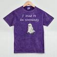 I Used To Be Somebody Nostalgia Halloween Spooky Season Premium Tri-Blend Mineral Wash Tshirts Mineral Purple