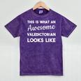 Valedictorian Graduation High School T-Shirt Mineral Wash Tshirts Mineral Purple
