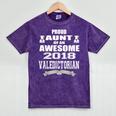 Valedictorian Scholar Aunt T Shirt Graduation Speech Mineral Wash Tshirts Mineral Purple