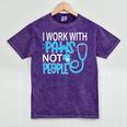 Veterinarian Vet Tech Week Graduation Thank You Birthday Mineral Wash Tshirts Mineral Purple