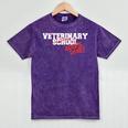Veterinary School Graduation Class Of 2018 Mineral Wash Tshirts Mineral Purple