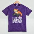 I Like Video Games Bearded Dragon Gamer Introvert Mood Mineral Wash Tshirts Mineral Purple I Like Video Games Bearded Dragon Gamer Introvert Mood Mineral Wash Tshirts Mineral Purple