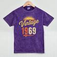 Vintage 1969 Retro Era Badge For Nostalgia Fans Mineral Wash Tshirts Mineral Purple Vintage 1969 Retro Era Badge For Nostalgia Fans Mineral Wash Tshirts Mineral Purple