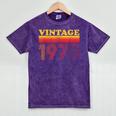 Vintage 1970 Retro Style 70's Born Nostalgia Vibes Birthday Mineral Wash Tshirts Mineral Purple Vintage 1970 Retro Style 70's Born Nostalgia Vibes Birthday Mineral Wash Tshirts Mineral Purple