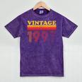 Vintage 1997 Retro Style 90's Born Nostalgia Vibes Birthday Premium Tri-Blend Mineral Wash Tshirts Mineral Purple