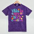 Vintage 80s Costume Nostalgia 1980s Fashion Cute Girls Women Mineral Wash Tshirts Mineral Purple