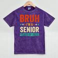 Vintage Bruh I'm A Senior Class Of 2025 Graduation Women Men Mineral Wash Tshirts Mineral Purple