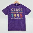 Vintage Class Of 1995 30th Reunion Alumni Graduation Party Mineral Wash Tshirts Mineral Purple