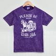 Vintage Horse Please Be Patient With Me I'm From The 1900s Mineral Wash Tshirts Mineral Purple