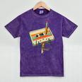 Vintage Pencil Rewind Cassette Tape Nostalgia Party 80s 90s Premium Mineral Wash Tshirts Mineral Purple