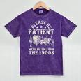 Vintage Please Be Patient With Me I'm From The 1900s For Men Premium Mineral Wash Tshirts Mineral Purple