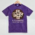 Vintage Portrait Photography Memory Nostalgia Vibe Mineral Wash Tshirts Mineral Purple