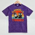 Vintage Retro Classically Trained Video Game 90s Nostalgia Mineral Wash Tshirts Mineral Purple