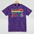 Vintage Senior 2026 Graduate Class Of 2026 Graduation Grad Mineral Wash Tshirts Mineral Purple