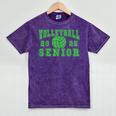 Volleyball Senior Night Volleyball Senior 2025 Graduation 16 Mineral Wash Tshirts Mineral Purple