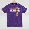 Volleyball Senior Night Volleyball Senior 2025 Graduation 8 Mineral Wash Tshirts Mineral Purple