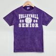 Volleyball Senior Night Volleyball Senior 2026 Graduation 1 Mineral Wash Tshirts Mineral Purple