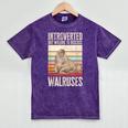 Walrus Lover Introvert Walrus Mineral Wash Tshirts Mineral Purple