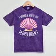 I Wanna Be Where The People Aren't Introverted Introvert Mineral Wash Tshirts Mineral Purple