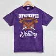 Whittling Hobby Woodcarve Introverted Wood Artist Whittler Mineral Wash Tshirts Mineral Purple