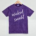Wicked Smaht Boston Accent Graduation Mineral Wash Tshirts Mineral Purple
