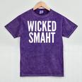 Wicked Smaht Boston Accent Graduation Tee Mineral Wash Tshirts Mineral Purple
