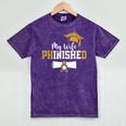 My Wife Phinished PhD Graduation Family Matching Mineral Wash Tshirts Mineral Purple
