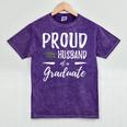 Wife's Graduation Shirt 2018 Proud Husband Of a Graduate Mineral Wash Tshirts Mineral Purple