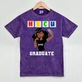 Women HBCU Grad 2025 College Graduation Apparel Mineral Wash Tshirts Mineral Purple