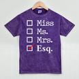 Women Lawyer Attorney Law School Graduation Lawyer Mineral Wash Tshirts Mineral Purple