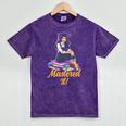 Women Mastered It Girl Master Degree Graduation Graduate Mineral Wash Tshirts Mineral Purple