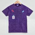 Women Pharmacist Valentines Pharmacy Technician Graduation Mineral Wash Tshirts Mineral Purple