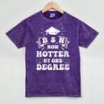 Women's Groovy Nurse BSN Now Hotter By One Degree Graduation BSN RN Mineral Wash Tshirts Mineral Purple