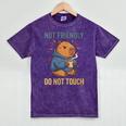 Women's Grouchy Capybara Not Friendly Do Not Touch Introvert Mineral Wash Tshirts Mineral Purple Women's Grouchy Capybara Not Friendly Do Not Touch Introvert Mineral Wash Tshirts Mineral Purple