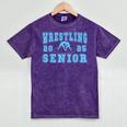Wrestling Senior Night Wrestling Senior 2025 Graduation 38 Mineral Wash Tshirts Mineral Purple