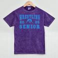 Wrestling Senior Night Wrestling Senior 2025 Graduation 44 Mineral Wash Tshirts Mineral Purple