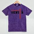 Wrestling Senior Night Wrestling Senior 2025 Graduation 70 Mineral Wash Tshirts Mineral Purple