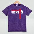 Wrestling Senior Night Wrestling Senior 2026 Graduation 13 Mineral Wash Tshirts Mineral Purple