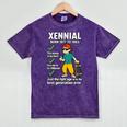 Xennial Born 1977 To 1983 Nostalgia Mineral Wash Tshirts Mineral Purple