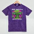 Y2K Home DJ Quarantine Nostalgia Boombox Party Mineral Wash Tshirts Mineral Purple