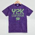 Y2K Survivor 2000s Nostalgia Retro Vintage Nostalgic Mineral Wash Tshirts Mineral Purple Y2K Survivor 2000s Nostalgia Retro Vintage Nostalgic Mineral Wash Tshirts Mineral Purple
