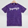 Yugoslavia Typeset Proud Yugoslav Nostalgia Mineral Wash Tshirts Mineral Purple Yugoslavia Typeset Proud Yugoslav Nostalgia Mineral Wash Tshirts Mineral Purple