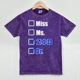 Zeta Phi Beta Doctor Graduation Zeta Phi Beta HBCU Doctor Mineral Wash Tshirts Mineral Purple