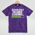 Zoology Degree Loading Zoologist Graduation Student Tee Mineral Wash Tshirts Mineral Purple