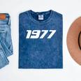 1977 Printed For 70's Birthdays Events Graduations T-Shirt Mineral Wash Tshirts Mineral Navy