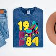 1984 Retro Raised In The 80s Old School Nostalgia Vibes Mineral Wash Tshirts Mineral Navy
